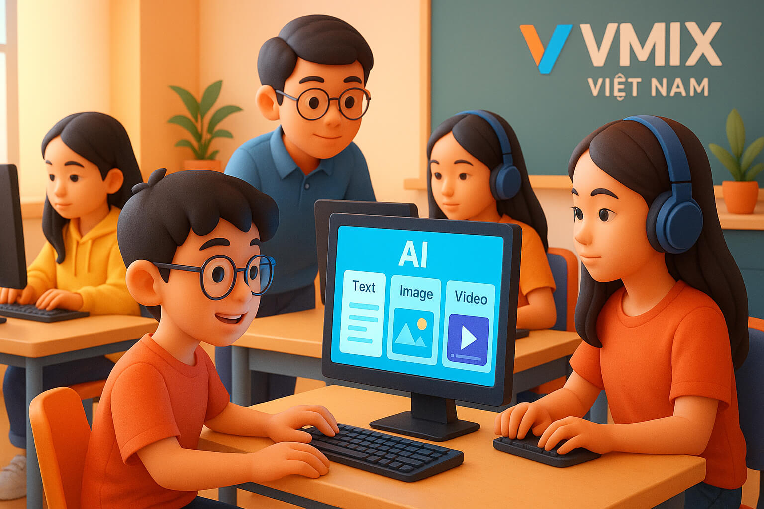 Khóa học AI cho trẻ em: Tạo văn bản, hình ảnh và video