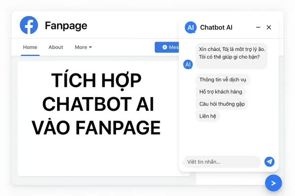 Tích hợp Chatbot AI vào Fanpage Facebook