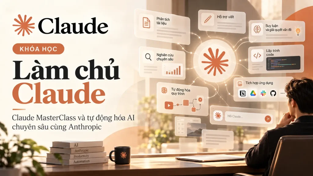 Khóa học làm chủ Claude – Claude MasterClass và tự động hóa AI chuyên sâu cùng Anthropic
