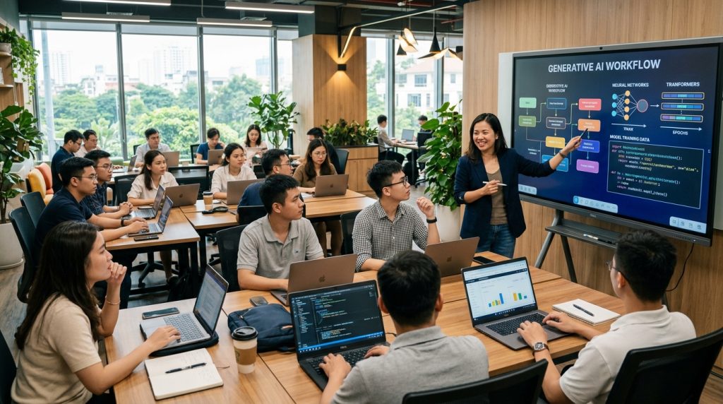 Đ&agrave;o tạo AI thực chiến