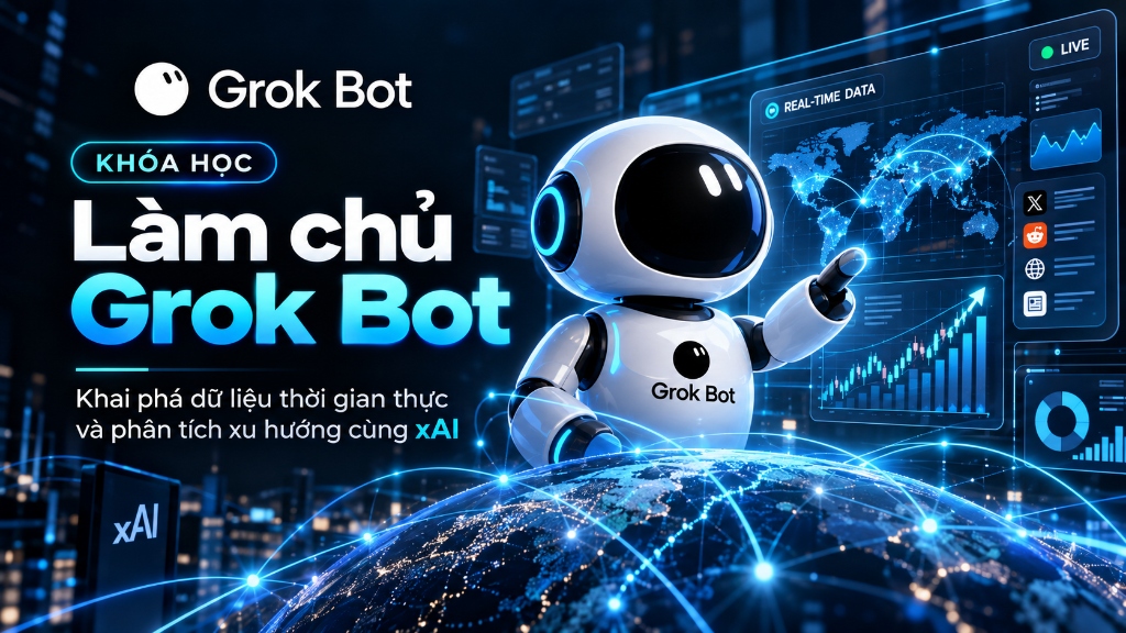 Khóa học Làm chủ Grok Bot – Khai phá dữ liệu thời gian thực và phân tích xu hướng cùng xAI